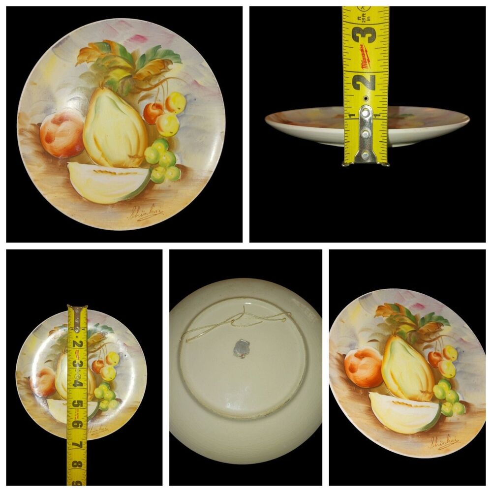 Norleans Japan Hand Painted Still Life Fruit Decorative Plate Signed Shinkai
